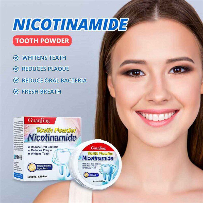50g清洁牙粉去牙渍Niacinamide white tooth powder - 实物图