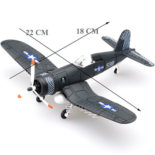 22cm 4D Diy Toys Fighter Assemble Blocks Building Model Airp