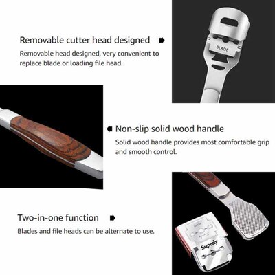 Foot Heel Care Tool Dead Skin Callus Remover Scraper Foot Cu