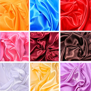 50cmX150cm 22 Color Soft Satin Fabric Wedding Party Decorati