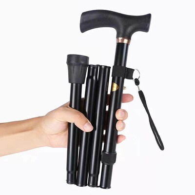 Foldable and Adjustable Aluminum Trekking Pole for Elderly T