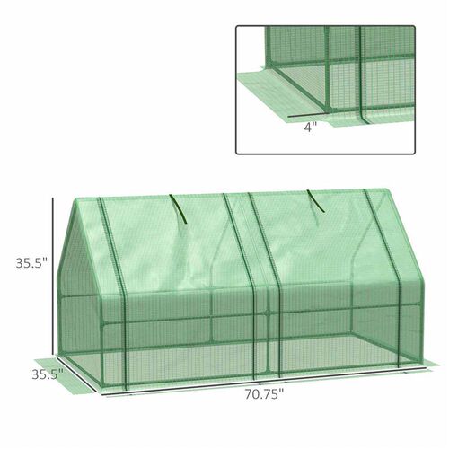 6X3X3 Greenhouse Gardening Flower Plants Yard Mini Hot Gr