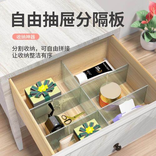 Drawer organizer with adjustable dividers for compartmentali