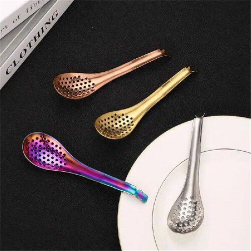 Stainless Steel Perforated Kitchen Spoon Molecular Cooking