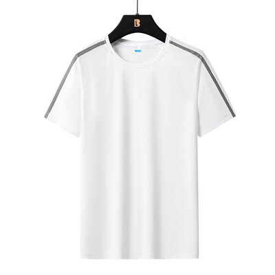 T-irt mens ice silk mens large size ort sleeve summer thin