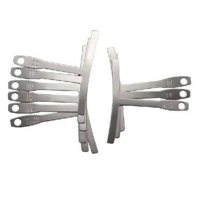 9Pcs Guitar Under String Radius Gauge Steel Guitar Builder