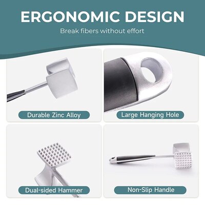 23cm Meat Tenderizer Hammer Steak Tenderizer Hammer Meat Loo