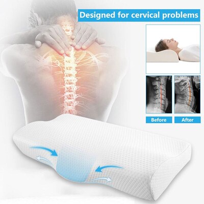 Memory Foam Bed Orthopedic Pillow Neck Protection Slow Rebou