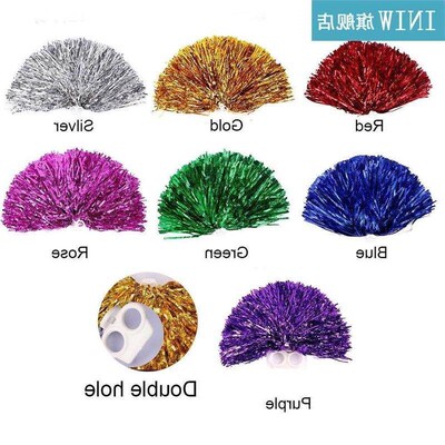 1Pair Cheerleader Pom Poms Finger Ring Style Cheap Practical