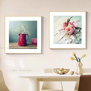 客厅装饰画卧室床头房间家居小清新奶油风花卉挂画餐厅背景墙壁画