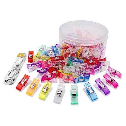 New Premium Plastic Clips 100 Pack Sewing Clips For