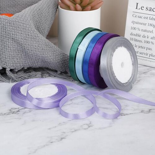 1Pcs 10mm Decorative Silk Satin Ribbons 适用于 Crafts Bow Ha