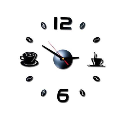 Digital Wall Clock Sticker Modern Design DIY Kitchen  Living