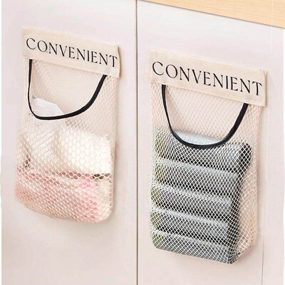 Wall-mounted trash bag storage, kitchen adhesive large capac