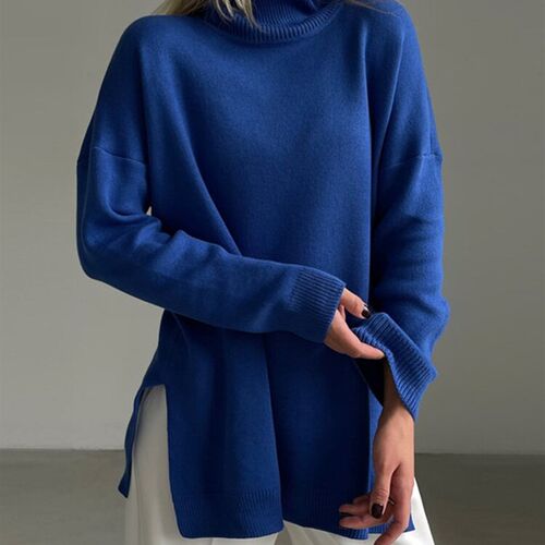 Autumn Winter Womens Sweaters Turtleneck Women Pulovers Sid