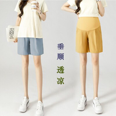 Maternity Womens Five-point Pants In Summer Thin Casual And