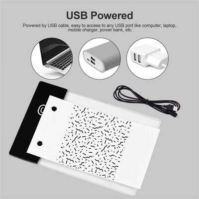 Drawing Paper Flipbook Flip Book Kit with Light Pad LED Ligh