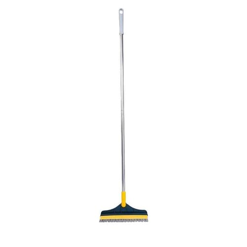 Long-handled, all-angle cleaning brush for bathroom walls, t