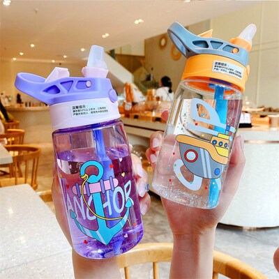 Kids Water Sippy Cup Creative Cartoon Baby Feeding Cups with