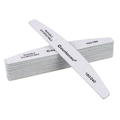 10pcs/Lot Professional Wooden Nail Files 180/240 Buffer 100/