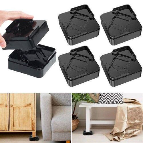 Bed Frame Furniture Leg Supports Stackable Risers Sofa Pads