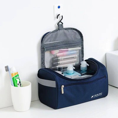 Polyester Men Business Portable Storage Bag Toiletries Organ