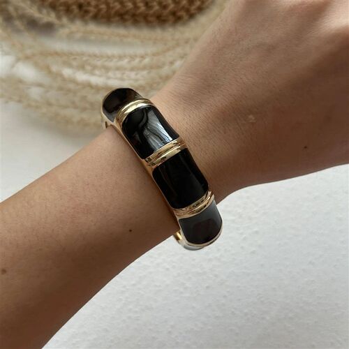 Boho Coffee Irregular Acrylic Resin Chunky Bangles for Women