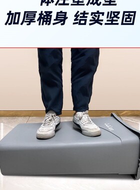 白云B-03窄6C大号免手业F95H7M65动垃圾带桶加厚翻弹盖80L物方形