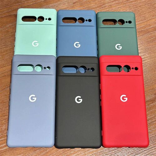 For Google Pixel 6 7 8 Pro Case Soild Color Plain Silione So