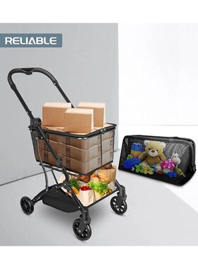 Functional Collapsible Carts Shopping Cart Collapsible Utili