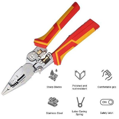 9 In 1 Electric Cable Stripper Cutter with Electricity