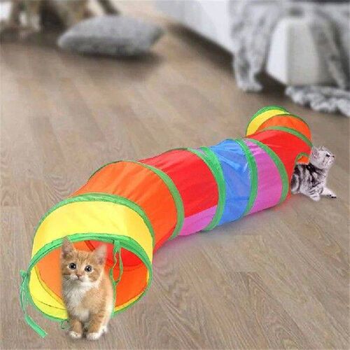Cat Tunnel Foldable Cat Tunnel Pet Supplies Cat 3 Type Pass