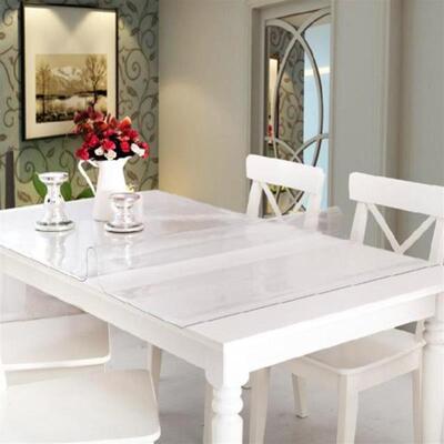 Waterproof PVC Table cloth Transparent Cover Mat Kitchen