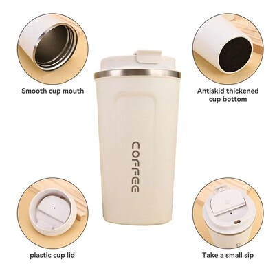 380/510ML Stainless Steel Coffee Mug Portable Tumbler Vacuum