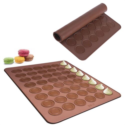 Macaron Silicone Placemat Baking Mat 30/48 Holes Non-stick D