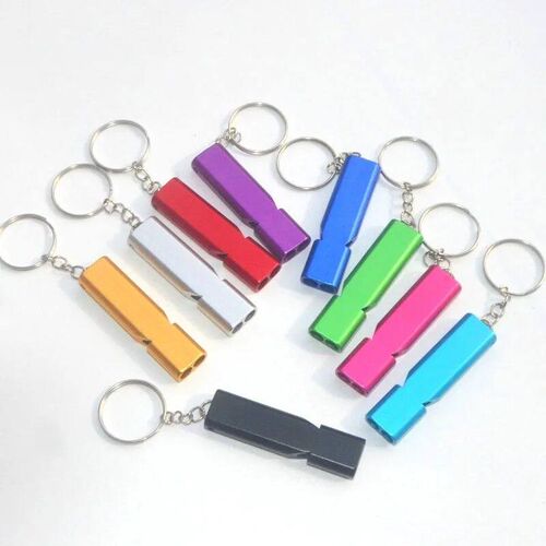 Portable High Frequency Aluminum Alloy Emergency Whistle Key