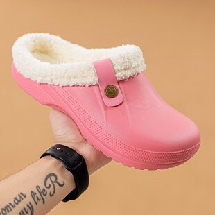 2025 Men And Women Couple Style Mammoth Wool Cotton Slippers