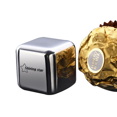 Stainless Steel Ice Cubes Chilling Stones Whiskey Wine 冰块