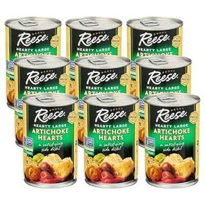 Reese Large Artichoke Hearts Non GMO, 14 Ounce (Pack of 12)