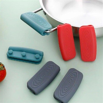 2Pcs Silicone Anti-Hot Handle Anti Scalding Non-slip Pot