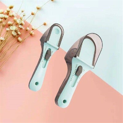 2 Pcs Measuring Spoon Set Scoops Different Sizes Kitchen
