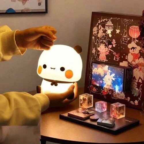 Panda Pat Led Night Light Bubu And Dudu Cute Animal Cartoon