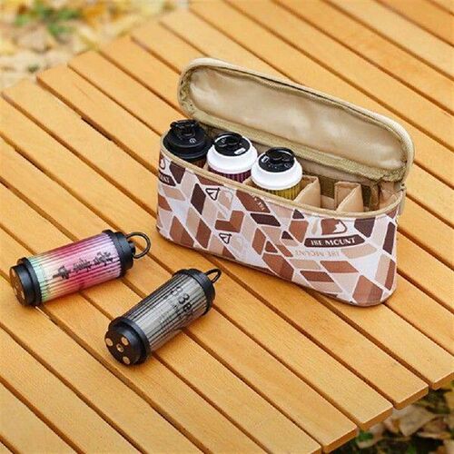 Camping Seasoning Storage Bag with Removable Compartments