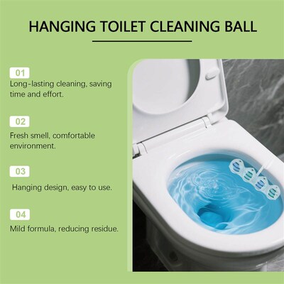 JAKEHOE Hanging Toilet Cleaning Ball - Removes Stains, Elimi