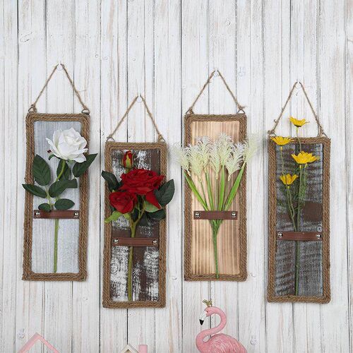 Boho Wall Hanging Decor Special Vase Wall Flower Vase Dried