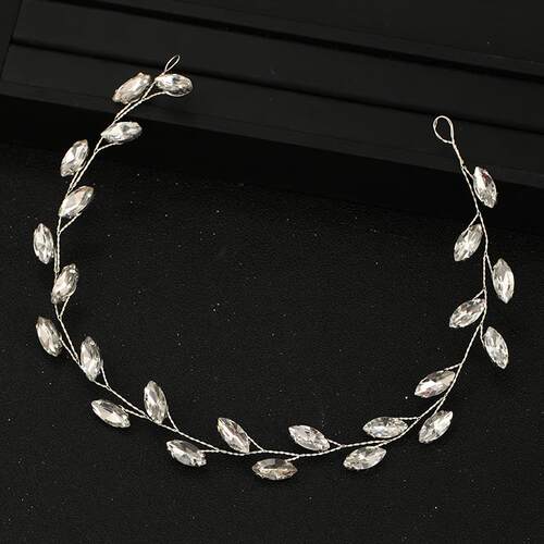 Silver Color Bridal Tiaras Headbands For Wedding Handmade Ch