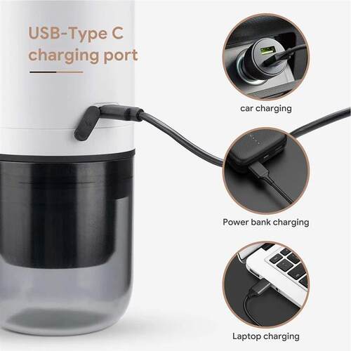 Portable USB Rechargeable Espresso Coffee Maker 17Bar Pressu