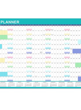 2025 Annual English Planner Wall Calendar Morandi Color Graf
