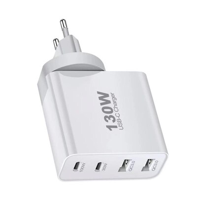 130W GaN PD Charger Tablet Laptop Charger USB C 130W氮化镓PD