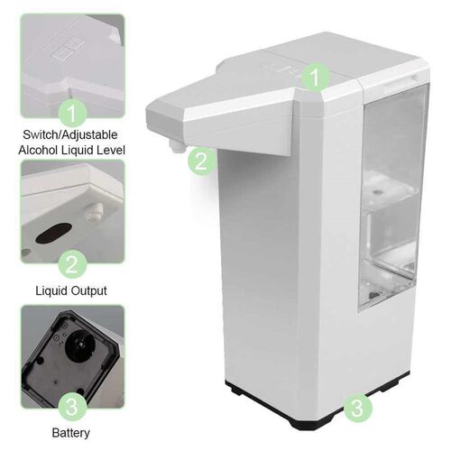 500ml Automatic Alcohol Spray Dispenser Touchless Alcohol Sa